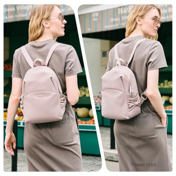 Mini Nylon Laptop Backpack Purse Daypack Water Resistant Travel Bag main image 7